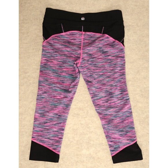 ABS Leggings Compression Heather Pink Yoga Allen Schwartz Women's Size Medium - Picture 6 of 12